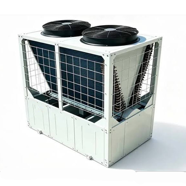 Hoge temperatuur 70C-75C uitlaat 80 kW verwarmingscapaciteit luchtbronwarmtepomp